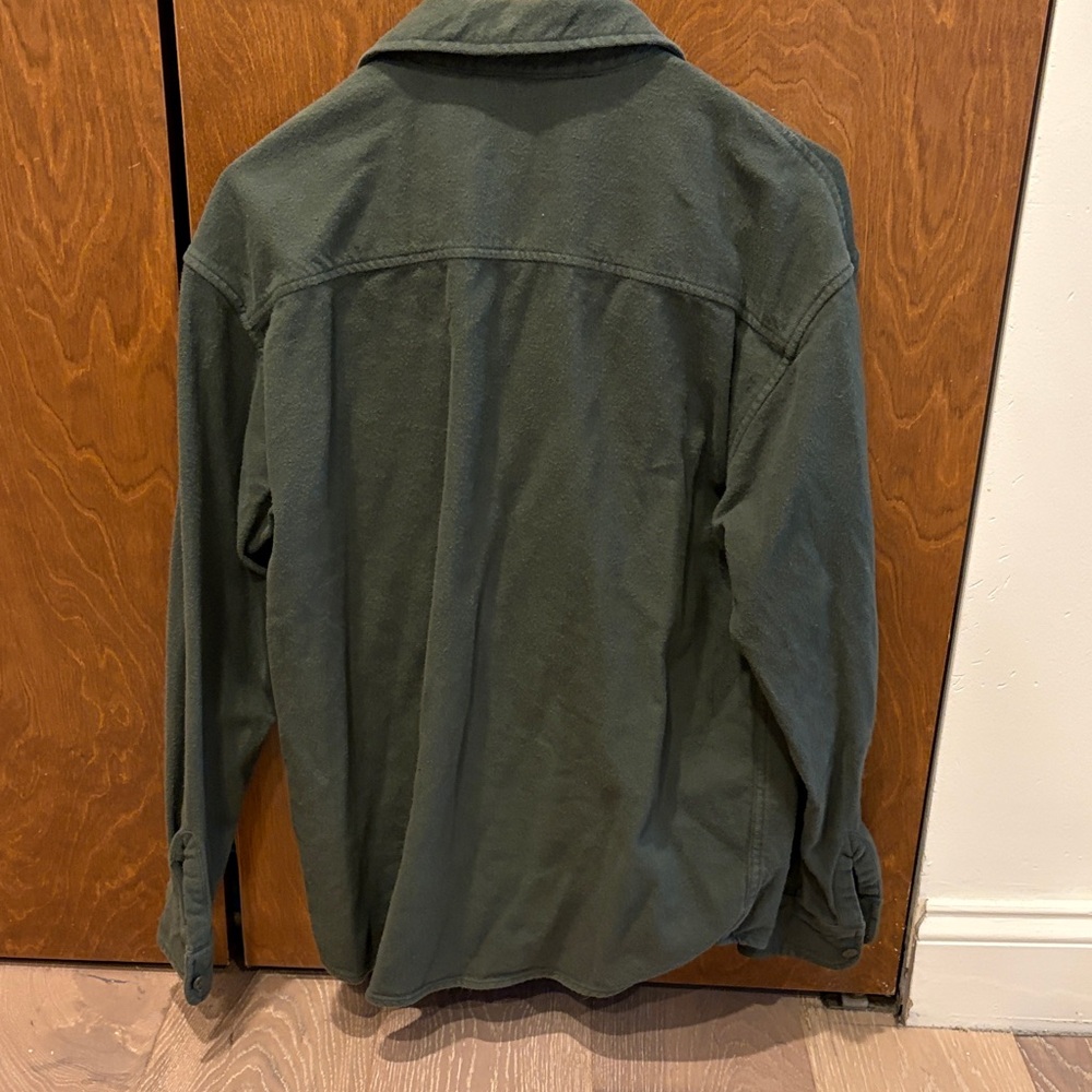American Eagle Forest Green Shirt Jacket - Picture 2 of 3